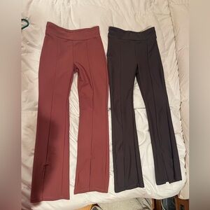 Old Navy girls flare leggings - Rust and Charcoal